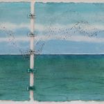new art sea-view with starlings